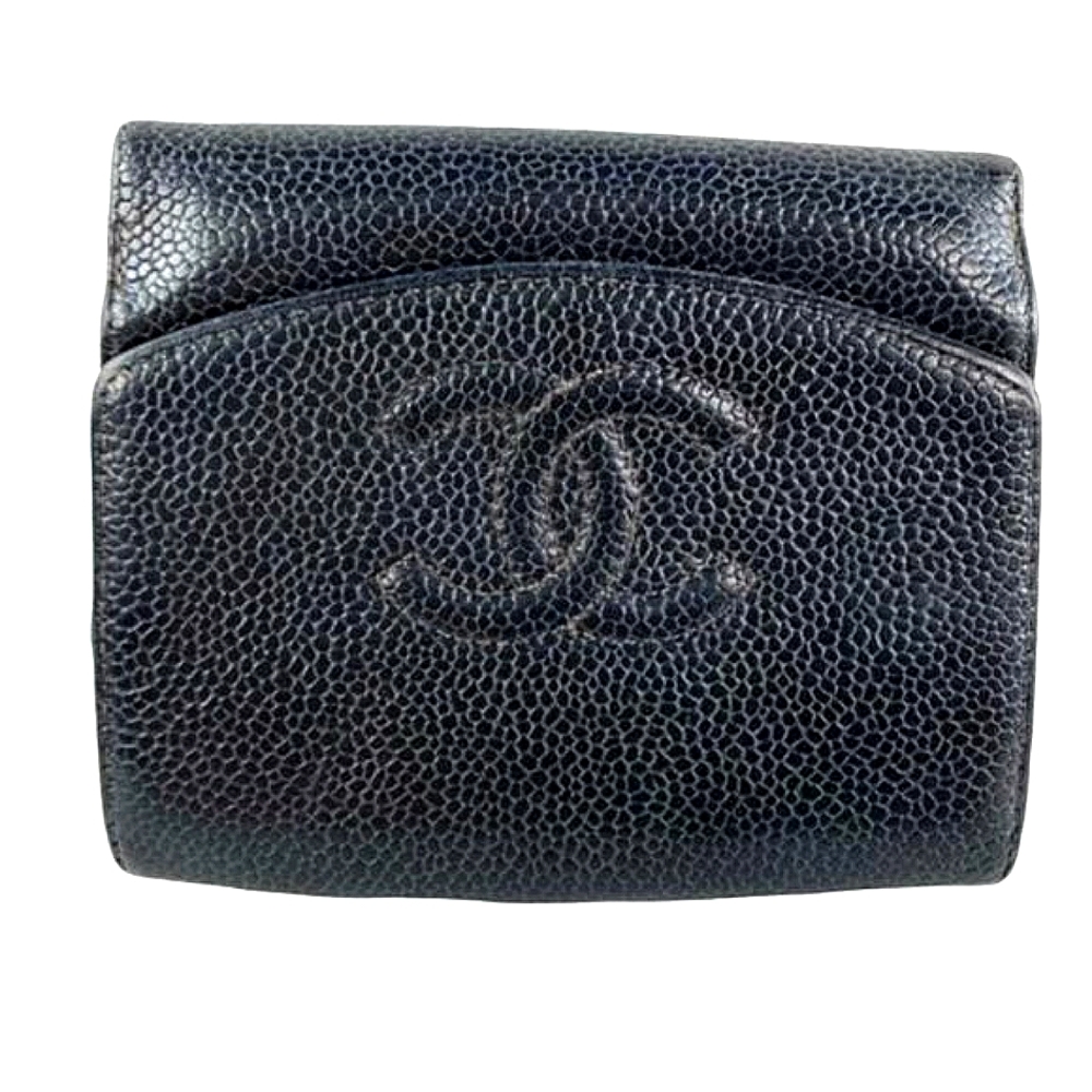 CHANEL CAVIAR FOLDING WALLET